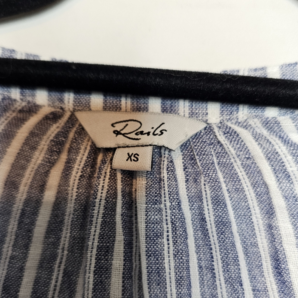 Rails Jasmine Striped Linen Blend Mini Dress - image 8